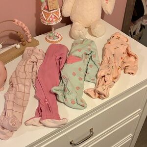 Adorable Pink and Green Kids One Piece Set
